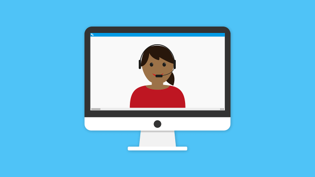 Student using virtual tutoring